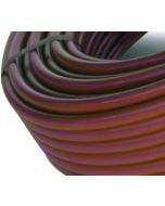 Tubería riego por goteo marrón banda morada Cepex 100 m